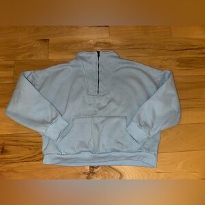 Blue half zip